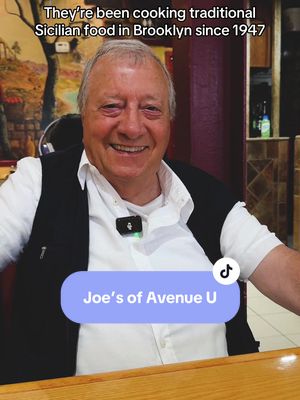 The oldest Sicilian restaurant in New York is still run by an actual Sicilian.  📍 Joe’s of Avenue U 287 Avenue U, Brooklyn, NY 11223 Follow me for more stories about people and food. ❤️ @raybanmeta #raybanmetapartner #rbmcp 