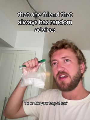 you ever just find ur friends ice bag? 🥴 #skit #comedy 