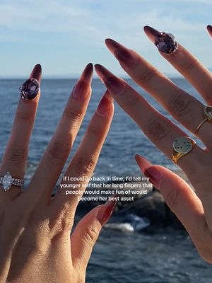 I love my long, slender fingers 🥰 #relatable #nails #loveyourself 