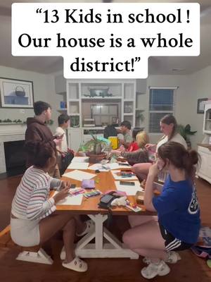 “13 kids. 13 grades. 1 proud mama. 🚌📚 Who else is in back-to-school chaos right now? #fyp #foryou #viral #trending #tiktok”