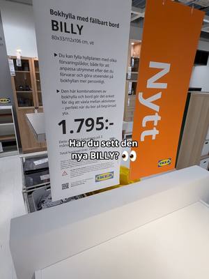 Har du sett den nya BILLY-bokhyllan?😱 Perfekt för det lilla hemmet👏#IKEA #IKEAsverige #billybookcase #billybokhylla #ikeafinds