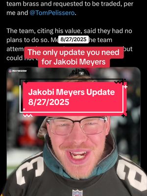 The update you needed for Jakobi Meyers for fantasy football. #fantasyfootball #fantasyfootballadvice #fantasyfootballtips 