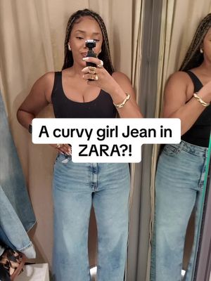 @ZARA we need these in a full length thank you!! On my LTK - ref: 8307/242/406  I’m wearing a size 8 & am 5ft 6, 162lbs w/ 42” hips #zarahaul #jeans #curvygirl 