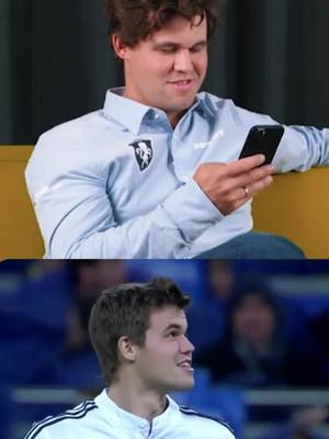 First time Magnus has ever been nervous? 😆 Magnus at the Real Madrid Stadium!