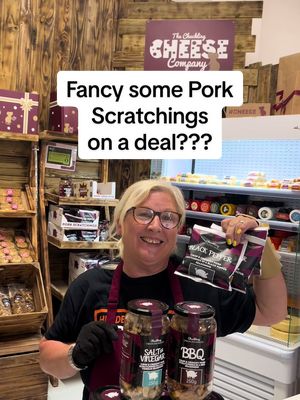 Just wanted to remind you all of our deals that are available on our Pork Scratchings….  If you buy 2 or more of the jars you will be saving yourself 15% If you add 12 or 24 x 50g bags then these will reduce down in price to £15 and £25 by magic 🪄🪄🪄 #notjustcheese #chucklingcheese #snacks #highprotein #lowcarb 