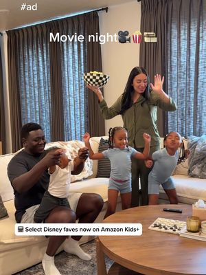 #ad Family night magic ✨ Select Disney titles on Amazon Kids+ = pure joy.  @Amazon Kids #amazonkids