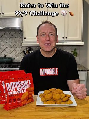 YES!! A PLANT BASED CHALLENGE!!! You read that right!! Impossible Foods has challenged me by combining my favorite Chicken Nugget with Baseball. The result is the 99/9 Challenge, 99 Impossible Chicken Nuggets, 9 innings of Baseball, one showdown with a fan! It’s going down on September 12th at the Giants vs. Dodgers game in SF.  Go to @Impossible Foods to enter! Go Nugget for Nugget with the GOAT! I’m pushing for a record!! Stay Hungry! #impossible99challenge #sponsored 