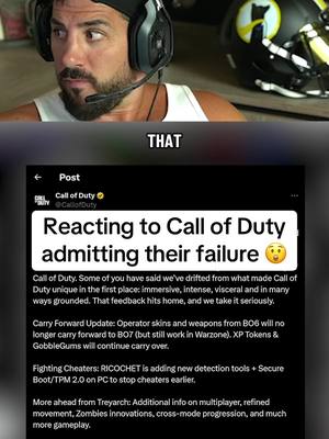 Reacting to Call of Duty finally admitting their failure 😲