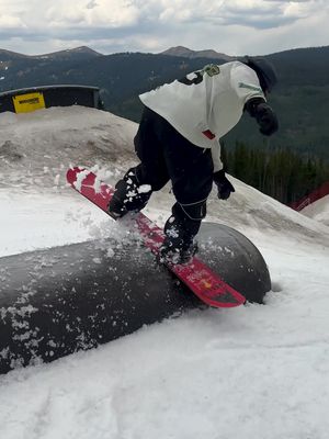 Skipped the lip for these 📹: @Holden Barth #SummerSnowboarding #WoodwardCopper