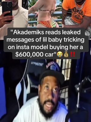 Ak reacts to lil baby tricking on insta model saying he would buy he a 2025 Rolls-Royce cullinan😳‼️##akademiks#djakademiks #lilbaby #4pf #instagrammodel #tricking #fyp #rollsroycecullinan 