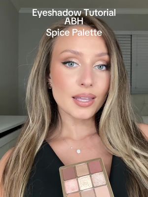 This eyeshadow palette is so good! @Anastasia Beverly Hills Spice is perfect for fall! ❤️  I also used:  @makeupbymario Master Pigment Pro Pencil in Black  @Benefit Cosmetics Bounce Mascara  @BK Beauty Brushes 212 brush  @rephr_official 15 brush  @Sigma Beauty E30 Brush  . . . #eyeshadowtutorial #eyeshadowpalette #abhspicepalette #falleyeshadow 