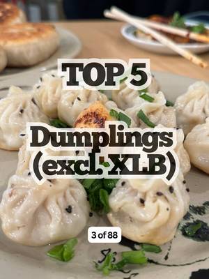 (3 of 88) Top 5 Dumplings in LA (excl XLBs), in no particular order. Comment your favorite spot 👇 I’m sharing 88 food items and my Top 5 spots for each 😅  Previous: Beef Noodle Soups  Next up: XLBs (Soup Dumplings)!  What item do you want to see next?? #foodmento #lafood #eater #foodguide #top5 