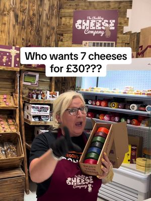 Didn’t think we did this anymore?? Well we do.! The 7 cheese selection is still available for £30 . All you have to do is add the 7 to your basket 🧺  Which will you choose??  #notjustcheese #chucklingcheese #cheesetok #lovecheese #bargain  