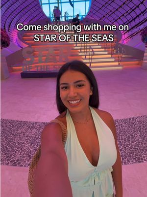 Shopping on the worlds largest cruise ship, Star of the seas 🛍️ @Royal Caribbean #staroftheseas #royalcaribbean #shopping 