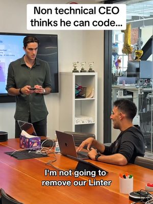 Bro used CodeRabbit once and thinks he’s technical 😂 @Anthony sistilli  #Tech #startups #coderabbit #engineering #code  