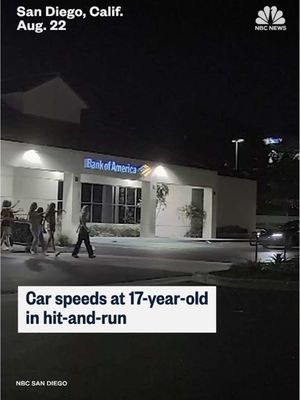 A 17-year-old girl suffered minor injuries after she was hit by a car in a hit-and-run in the parking lot of a #SanDiego, #California shopping center, @NBC San Diego reports.