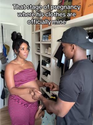 Finally got some new maternity clothes🙃🤭 #pregnantlife #expectingmom #marriedlifehumor #marriedcouple #pregnantmama #momhumor #couplememes #husbandwifecomedy #thirdtrimesterbelike 