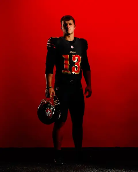 The moment you all have been waiting for ❗️ #brockpurdy #christianmccaffrey #georgekittle #fredwarner #rivalryjersey 