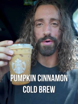 Us the second the temp drops. Pumpkin Cinnamon Cold Brew by @themacrobarista #pumpkinseason #psl #coldbrew #coffee #starbucksorder 