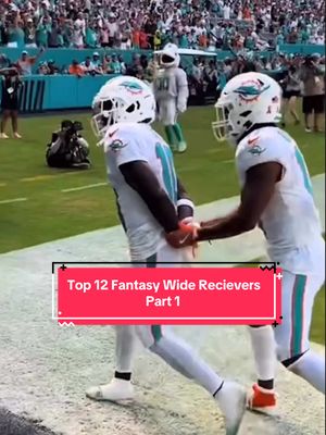 Top 12 Fantasy Wide Receivers Part 1 #fantasyfootball #fantasydraft #nfl #wrrankings #fantasyadvice 