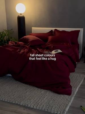 Mulberry & Dark Olive 🍷🫒 Reminder: Our Fall Collection is live! Shop now.  #fall #fallcolours #hush #coolingsheets #fyp 