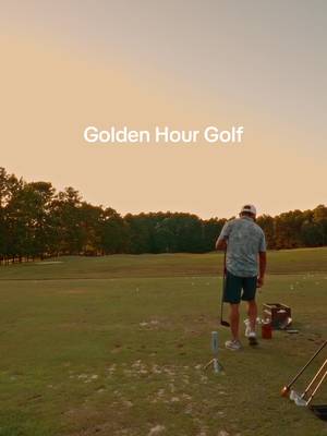 Golden hour grind ⛳ Nothing better than chasing the sun with a club in hand. #GoldenHourGolf #GolfLife #PracticeMakesPerfect #GolfGrind