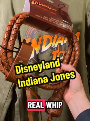 Indy’s Bullwhip! 🤠 Disneyland finally offering more accurate Indiana Jones gear, at Adventureland Bazaar. #Disneyland #disneyparks #indianajones #whip #disneymerch 