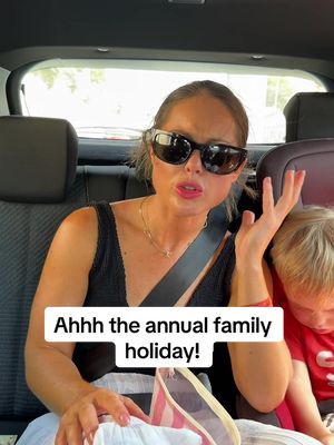 The annual family holiday. So cute and wholesome. #familyholiday #familytiktok #samthompson #parenthood #funnyfamily  