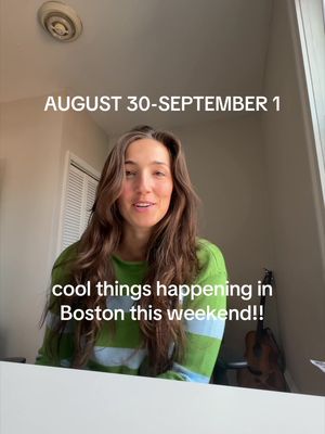 Replying to @Sema the weekend roundup drops every Friday at 7AM 😉 curious what’s happening in Boston this weekend - check this out! #bostoncreator #thingstodoboston #bostonevents #bostonbucketlist #bostonadventures 