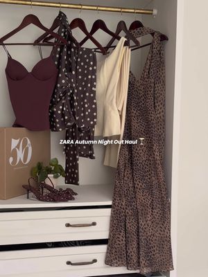 Autumn evenings out I am ready 😍 ZARA new in #zara #zarahaul #zaraoutfit 