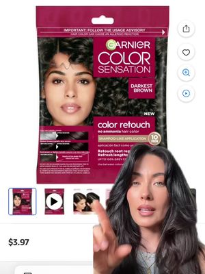 I’m so happy my grey hairs are covered @GarnierUSA 