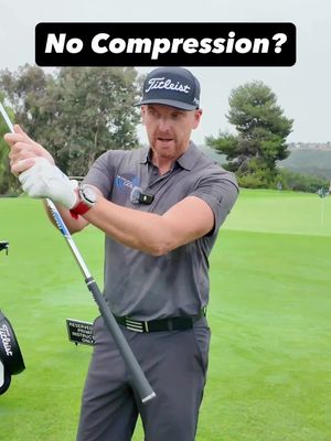 Choke Down Drill For More Iron Compression. Just make sure you square up the club face at impact. #golf #golfswing