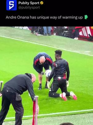 This is how Andre Onana warms up before a game for Manchester United 🔴👀 #andreonana #onana #manunited #manutd #bayindir #amorim #premierleaue #epl #goalkeeper #oldtrafford #foryou #fy #4u #trending (Via TT/ michael.prince069)