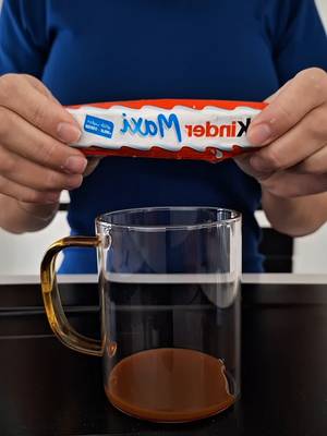 Delicious Kinder Frothy Iced Coffee #soffi_andi #makingcoffee #dalgona #nescafe #fyp 