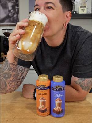 The caramel macchiato is what made me love coffee. Now being able to make it at home using @Ghirardelli Chocolate Company sauces has been a game changer. Their sauces never disappoint, definitely check them out! What coffee drink got you into coffee? #ghirardellipartner #ghirardelli #caramelsauce 