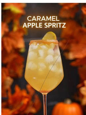 Caramel Apple Spritz! 🍎🍏🥂✨ A delicious cocktail for fall. I’m so excited about fall cocktails! 🍂🍁 This one tastes amazing! 😍🍸 Recipe • 1 oz vanilla vodka 🍦🍸 • 2 oz apple cider 🍎🥤 • 1/2 oz caramel syrup 🍮✨ • 3 oz champagne 🥂🎉 (Sorry about the crack I added to your phone! 😅📱💔) #FallCocktails #CaramelAppleSpritz #CocktailTime #CozyDrinks #SeasonalSips 