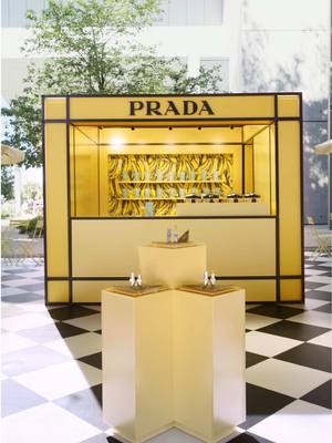 Your banana granita is served.  Discover the Prada Balm Banana Yellow Pop Up in New York City, 82 gansevoort st. The pop up is open until tomorrow, August 31st, from 12pm to 7pm.   #PradaBeauty #PradaMakeup