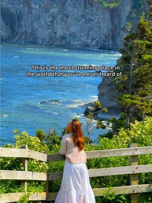 I can’t believe more people aren’t talking about this place 😍 This has to be the most beautiful place in the world! Welcome to Gaspesie which is a region in Quebec, Canada 🇨🇦 You NEED to add Gaspesie to your travel bucket list #gaspesie #quebec #canada 