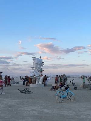 Sunset in Black Rock City casts its golden light across the playa, touching those who wander, climb, dance, or simply sit with their campmates in stillness. Tonight the Man burns, a reminder of all you’ve endured and created through a challenging week. Burning Man is not a festival — it is a global cultural movement that brings people together to connect and create in so many imaginative ways. Weather shifts, unpredictability rises, yet this community thrives because of you. It isn’t built or returned to dust by spectators, but strengthened through Communal Effort and Participation, each citizen shaping its spirit together. Art piece 1: “Guma” by Harper Clark Art piece 2: “Mycelia” by Daniel Popper Art piece 3: “Out the Other” by Kate Greenberg Man Pavilion designed by Mark Rivera (Kidnetick) #burningman #blackrockcity #burningman2025 #brc #thankslarry 