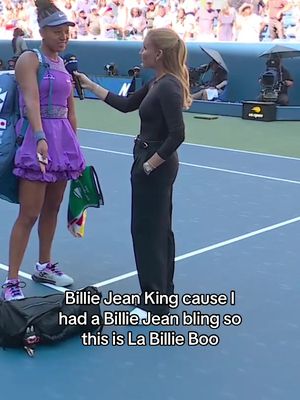 Shoutout La Billie Boo 🤩 @Naomi Osaka 大坂なおみ #USOpen #Tennis