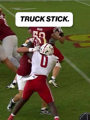 He brought the TRUCK STICK on this hit 💥 @CFB on FOX @Big 12 Conference 
