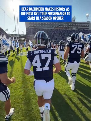 welcome to college football, Bear Bachmeier 🤝 #byufootball #CollegeFootball 