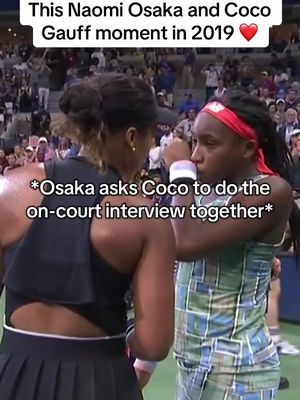 6 years later, they meet again #naomiosaka #cocogauff #USOpen 
