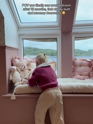 my little girls dream bedroom on our barn conversion 💕 filled with everything she loves #fyp #renovation #homedecor #girlsroom 