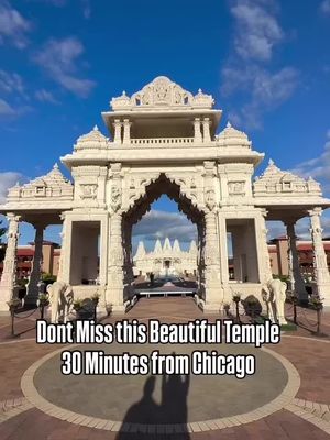 This Chicago gem is open daily and free to public!  #swaminarayan #temple #chicagotiktok #chicagosuburbs 
