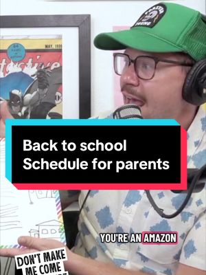 Happy back to school parents. One of our kids went to college and learned how to drive before that so our lives got a little easier recently, but a few years ago, this was our DAILY schedule. @Nateland Entertainment #parents #backtoschool 