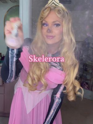 Aurora skeleton for Mickey’s Not So Scary Halloween party !! Behind the scenes on making this coming soon! #princessaurora #halloweencostume #disneyhalloween 