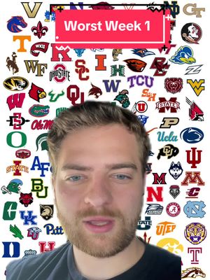 Who had the worst week 1?  #cfbudge #cfb #week1 #greenscreen 