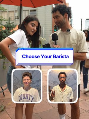 Random girl gets mystery drink🥤 #barista #manonthestreet 
