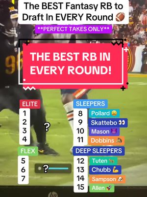 Use THIS as your RB value guide in fantasy football 🏈 #fantasyfootball #fantasyfootballrankings #fantasyfootballstartsit #fantasyfootballdraft 